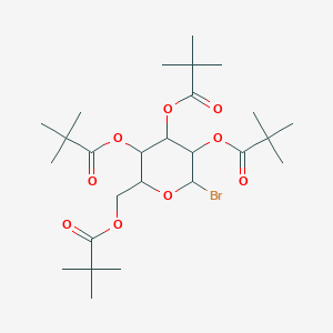 [(2S,3S,4S,5R,6S)-6-bromo-3,4,5-tris(2,2-dimethylpropanoyloxy)tetrahydropyran-2-yl]methyl 2,2-dimethylpropanoate