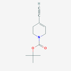 molecular formula C12H17NO2 B8777001 tert-Butyl 4-ethynyl-5,6-dihydropyridine-1(2H)-carboxylate 