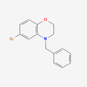 6-bromo-4-(phenylmethyl)-3,4-dihydro-2H-1,4-benzoxazine