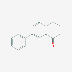 molecular formula C16H14O B8777030 7-Phenyl-1-tetralone CAS No. 41526-73-2