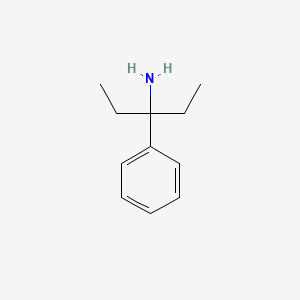 molecular formula C11H17N B8777050 3-Phenylpentan-3-amine CAS No. 30568-46-8