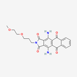 1H-Naphth[2,3-f]isoindole-1,3,5,10(2H)-tetrone, 4,11-diamino-2-[3-(2-methoxyethoxy)propyl]-