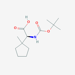 (2S)-2-{[(tert-Butoxy)carbonyl]amino}-2-(1-methylcyclopentyl)acetic acid