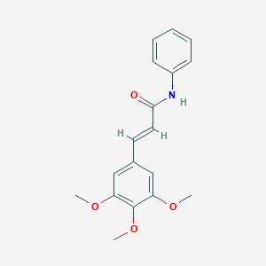molecular formula C18H19NO4 B087773 3,4,5-Trimethoxycinnamanilide CAS No. 10263-44-2