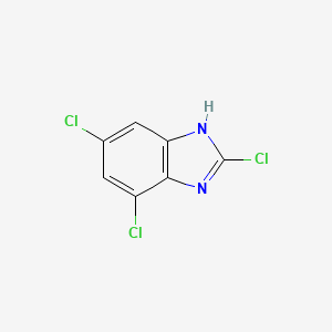 molecular formula C7H3Cl3N2 B8777355 2,4,6-trichloro-1H-benzimidazole 