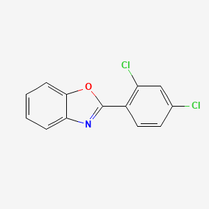 molecular formula C13H7Cl2NO B8777371 2-(2,4-Dichlorophenyl)-1,3-benzoxazole 