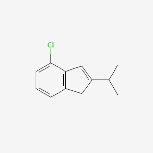 molecular formula C12H13Cl B8777377 4-Chloro-2-(propan-2-yl)-1H-indene CAS No. 354589-68-7