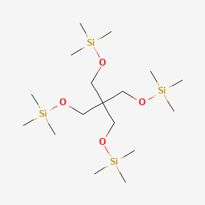 molecular formula C17H44O4Si4 B8777392 2,2,8,8-Tetramethyl-5,5-bis(((trimethylsilyl)oxy)methyl)-3,7-dioxa-2,8-disilanonane CAS No. 2114-25-2