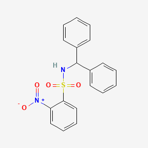 molecular formula C19H16N2O4S B8777405 N-(diphenylmethyl)-2-nitrobenzenesulfonamide 