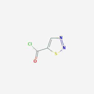 molecular formula C3HClN2OS B8777420 1,2,3-Thiadiazole-5-carbonyl chloride CAS No. 54742-57-3