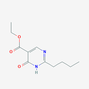 Ethyl 2-butyl-6-oxo-1,6-dihydropyrimidine-5-carboxylate