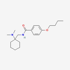 4-butoxy-N-{[1-(dimethylamino)cyclohexyl]methyl}benzamide