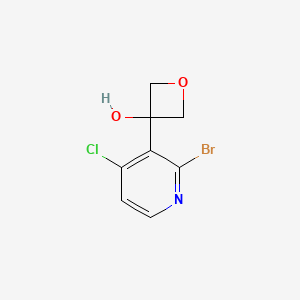 3-(2-Bromo-4-chloropyridin-3-yl)oxetan-3-ol