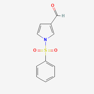 molecular formula C11H9NO3S B8777479 1-(phenylsulfonyl)-1H-pyrrole-3-carbaldehyde CAS No. 88075-95-0