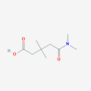 5-(Dimethylamino)-3,3-dimethyl-5-oxopentanoic acid