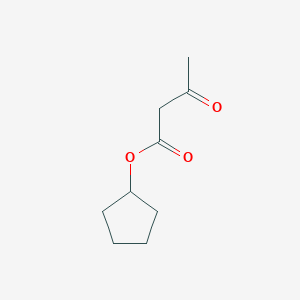 molecular formula C9H14O3 B8777483 Cyclopentyl 3-oxobutanoate CAS No. 6624-83-5