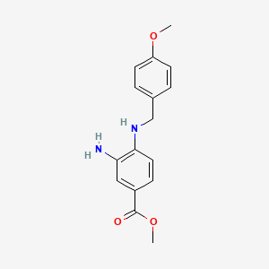 Methyl 3-amino-4-(4-methoxybenzylamino)benzoate