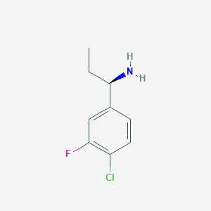 (R)-1-(4-chloro-3-fluorophenyl)propan-1-amine