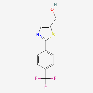 {2-[4-(Trifluoromethyl)phenyl]-1,3-thiazol-5-yl}methanol