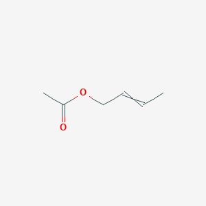 molecular formula C6H10O2 B8777579 2-Buten-1-ol, acetate, (2E)- 