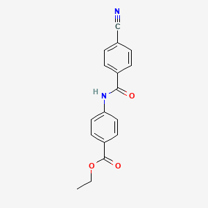 Ethyl 4-[(4-cyanobenzoyl)amino]benzoate