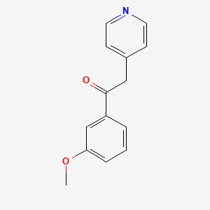 molecular formula C14H13NO2 B8777599 1-(3-Methoxyphenyl)-2-(4-pyridyl)ethanone CAS No. 152121-83-0