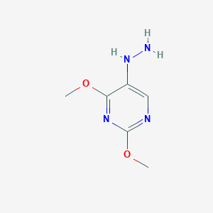 molecular formula C6H10N4O2 B8777627 5-Hydrazinyl-2,4-dimethoxypyrimidine 