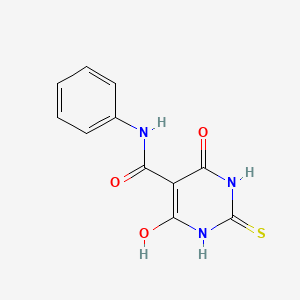 6-hydroxy-4-oxo-N-phenyl-2-sulfanylidene-1H-pyrimidine-5-carboxamide