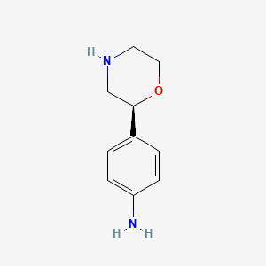 (S)-4-(Morpholin-2-yl)aniline