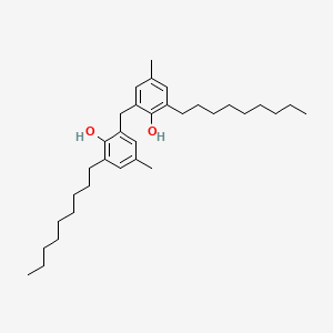 molecular formula C33H52O2 B8777668 2,2'-Methylenebis(4-methyl-6-nonylphenol) CAS No. 7786-17-6