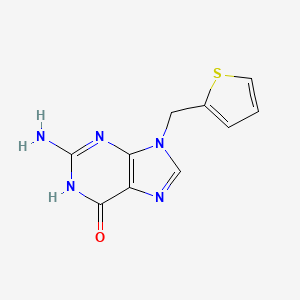 2-Amino-9-(thiophen-2-ylmethyl)-1H-purin-6(9H)-one