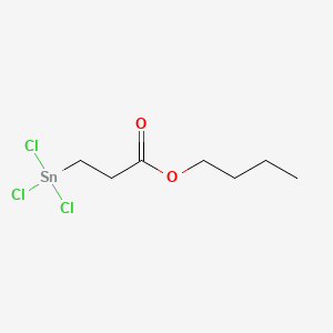 molecular formula C7H13Cl3O2Sn B8777732 Butyl 3-(trichlorostannyl)propionate CAS No. 61470-34-6