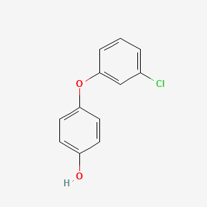 molecular formula C12H9ClO2 B8777745 4-(3-Chlorophenoxy)phenol CAS No. 82720-92-1
