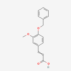 molecular formula C17H16O4 B8777759 4-BENZYLOXY-3-METHOXYCINNAMIC ACID 