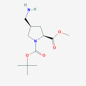 1-tert-Butyl 2-methyl (2S,4R)-4-(aminomethyl)pyrrolidine-1,2-dicarboxylate