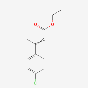 molecular formula C12H13ClO2 B8777849 Ethyl 3-(4-chlorophenyl)but-2-enoate 