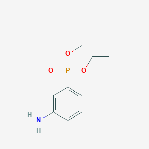 molecular formula C10H16NO3P B8777856 Diethyl(3-aminophenyl)phosphonate CAS No. 89277-85-0