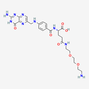 molecular formula C25H33N9O7 B8777857 Folate-PEG2-amine 