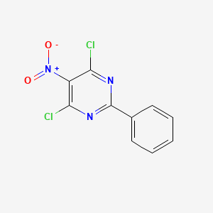 molecular formula C10H5Cl2N3O2 B8777902 4,6-Dichloro-5-nitro-2-phenylpyrimidine CAS No. 68921-91-5