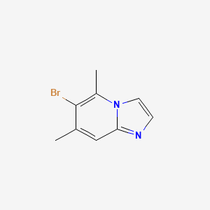 molecular formula C9H9BrN2 B8777914 6-Bromo-5,7-dimethylimidazo[1,2-a]pyridine 