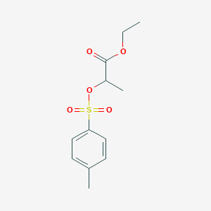 molecular formula C12H16O5S B8777918 2-(Toluene-4-sulfonyloxy)propionic acid, ethyl ester 