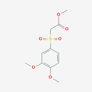 molecular formula C11H14O6S B8777926 Methyl [(3,4-dimethoxyphenyl)sulfonyl]acetate 