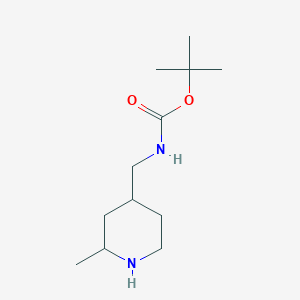 molecular formula C12H24N2O2 B8777940 Tert-butyl ((2-methylpiperidin-4-yl)methyl)carbamate 