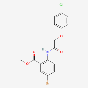 Methyl 5-bromo-2-(2-(4-chlorophenoxy)acetamido)benzoate