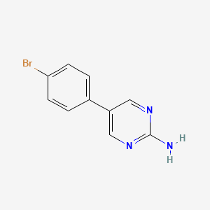 molecular formula C10H8BrN3 B8778002 5-(4-Bromophenyl)pyrimidin-2-amine 