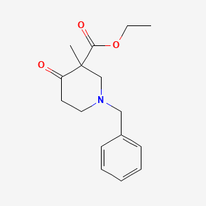 molecular formula C16H21NO3 B8778014 Ethyl 1-benzyl-3-methyl-4-oxopiperidine-3-carboxylate 