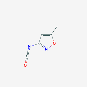 molecular formula C5H4N2O2 B8778030 3-isocyanato-5-methylisoxazole CAS No. 55809-54-6