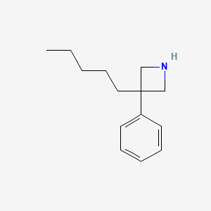 3-Pentyl-3-phenylazetidine