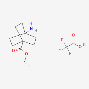 Ethyl 4-aminobicyclo[2.2.2]octane-1-carboxylate 2,2,2-trifluoroacetate
