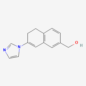 2-Naphthalenemethanol, 5,6-dihydro-7-(1H-imidazol-1-yl)-